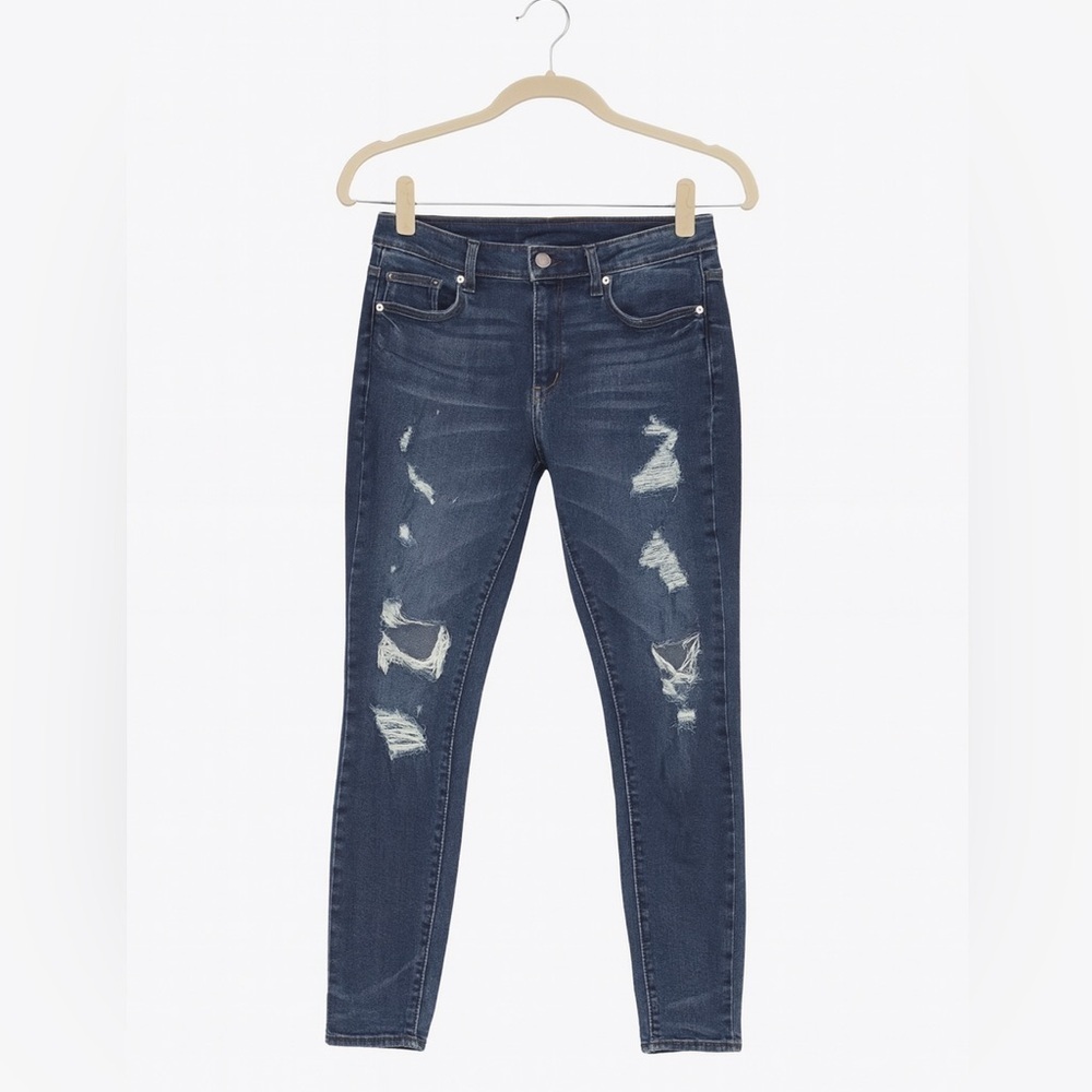 PacSun Men’s size 32x32 blue ripped skinny jeans Excellent Condition.